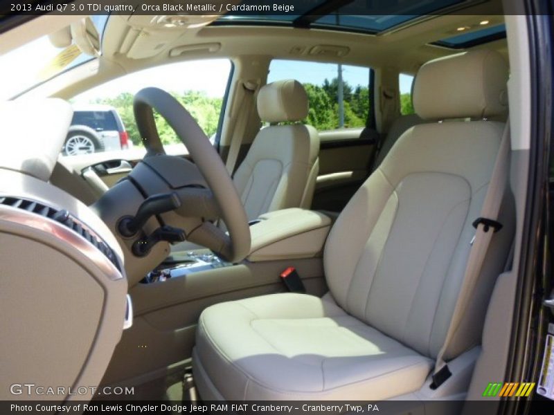 Orca Black Metallic / Cardamom Beige 2013 Audi Q7 3.0 TDI quattro