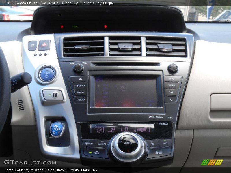 Clear Sky Blue Metallic / Bisque 2012 Toyota Prius v Two Hybrid