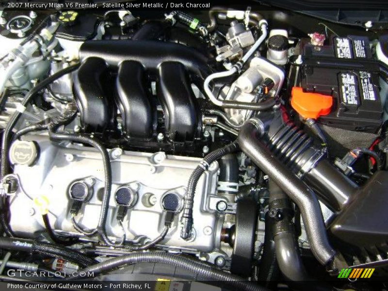 Satellite Silver Metallic / Dark Charcoal 2007 Mercury Milan V6 Premier