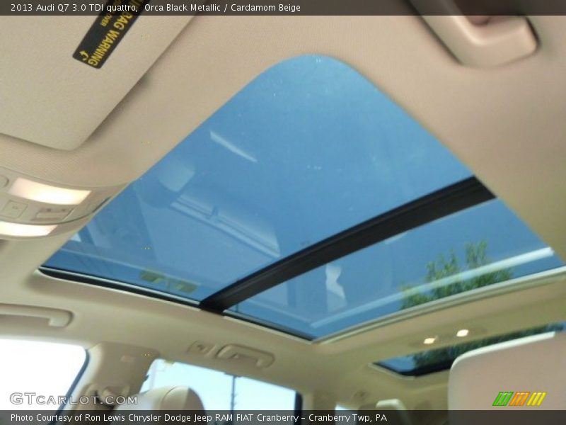 Orca Black Metallic / Cardamom Beige 2013 Audi Q7 3.0 TDI quattro