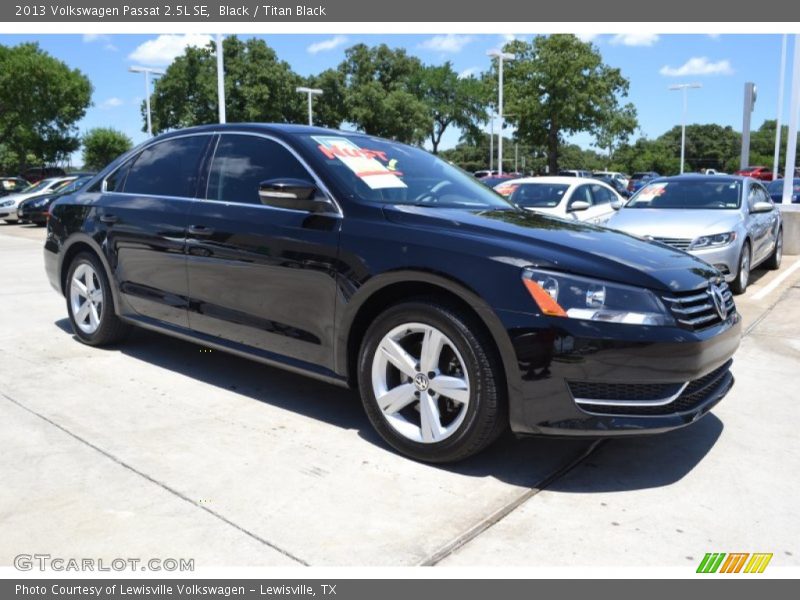 Black / Titan Black 2013 Volkswagen Passat 2.5L SE
