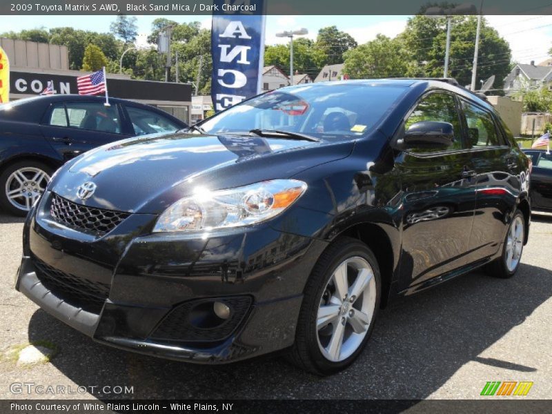 Black Sand Mica / Dark Charcoal 2009 Toyota Matrix S AWD