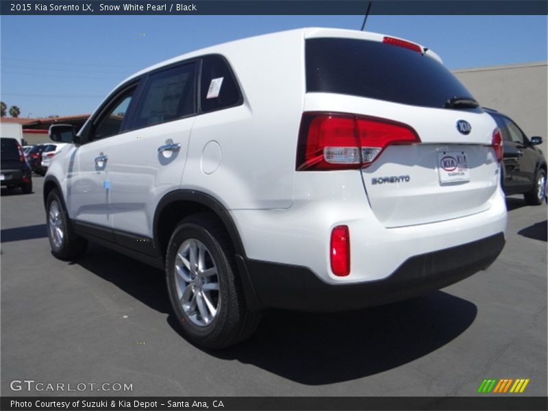 Snow White Pearl / Black 2015 Kia Sorento LX
