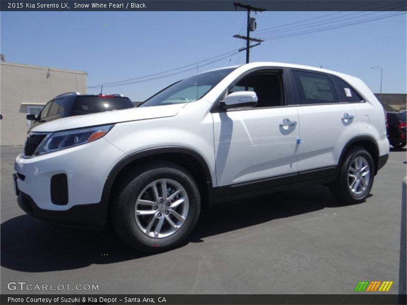 Snow White Pearl / Black 2015 Kia Sorento LX