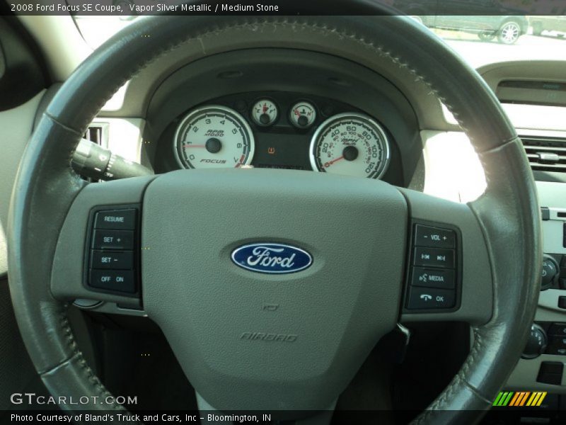 Vapor Silver Metallic / Medium Stone 2008 Ford Focus SE Coupe