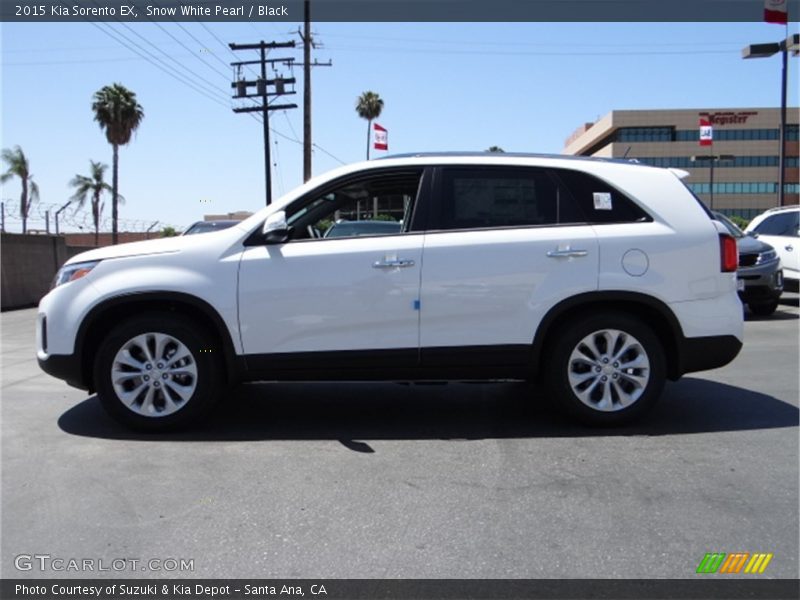 Snow White Pearl / Black 2015 Kia Sorento EX