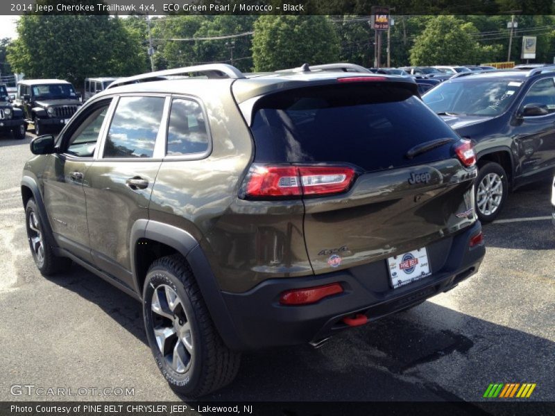 ECO Green Pearl / Morocco - Black 2014 Jeep Cherokee Trailhawk 4x4