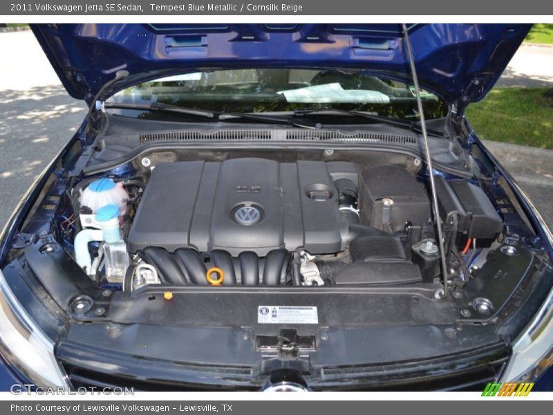 Tempest Blue Metallic / Cornsilk Beige 2011 Volkswagen Jetta SE Sedan