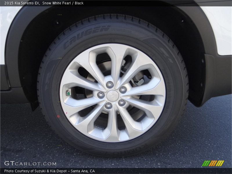 Snow White Pearl / Black 2015 Kia Sorento EX