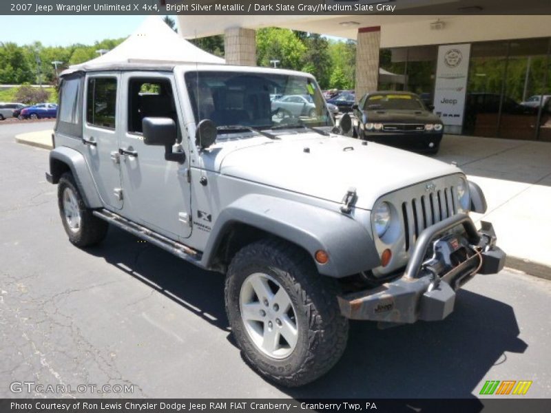 Bright Silver Metallic / Dark Slate Gray/Medium Slate Gray 2007 Jeep Wrangler Unlimited X 4x4