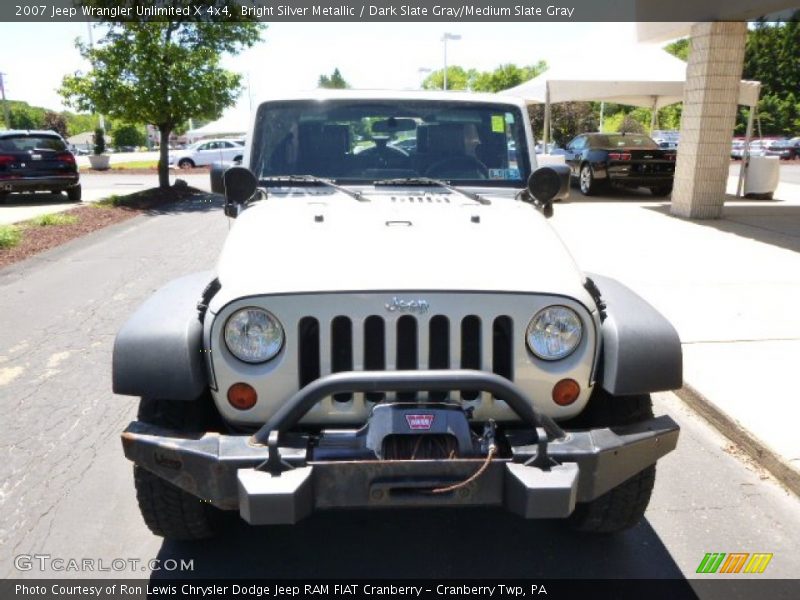 Bright Silver Metallic / Dark Slate Gray/Medium Slate Gray 2007 Jeep Wrangler Unlimited X 4x4