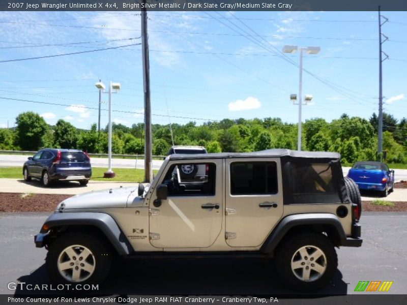 Bright Silver Metallic / Dark Slate Gray/Medium Slate Gray 2007 Jeep Wrangler Unlimited X 4x4