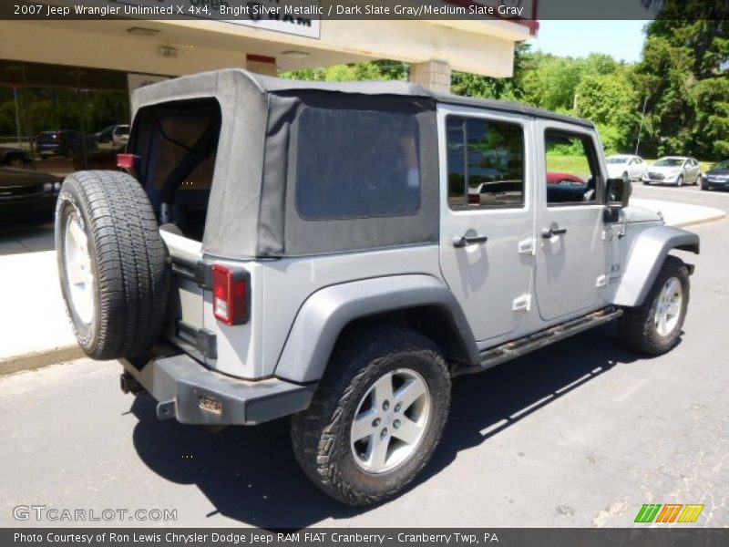 Bright Silver Metallic / Dark Slate Gray/Medium Slate Gray 2007 Jeep Wrangler Unlimited X 4x4
