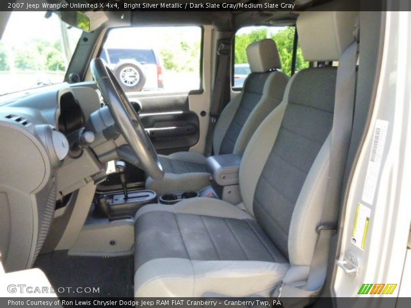 Bright Silver Metallic / Dark Slate Gray/Medium Slate Gray 2007 Jeep Wrangler Unlimited X 4x4
