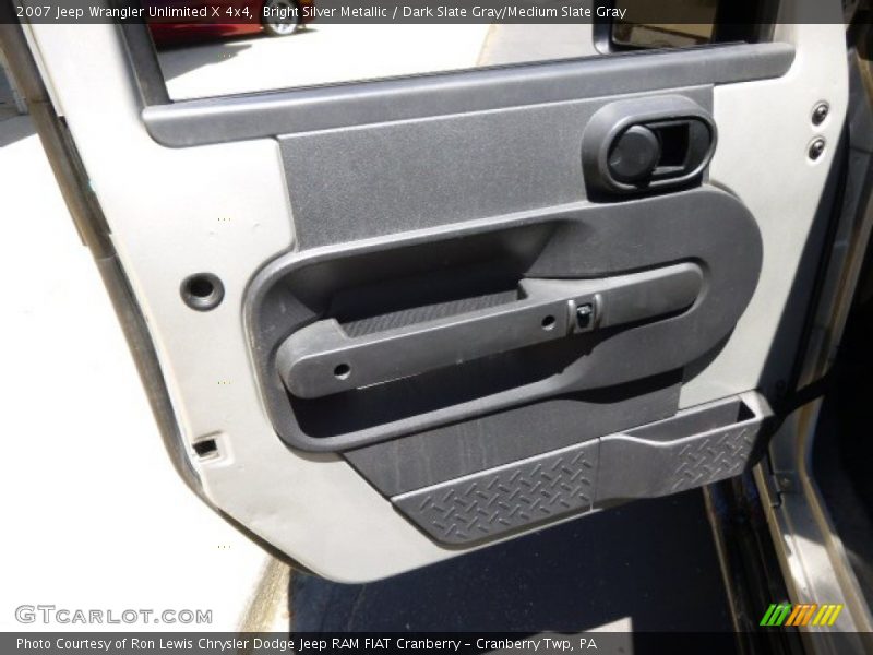 Bright Silver Metallic / Dark Slate Gray/Medium Slate Gray 2007 Jeep Wrangler Unlimited X 4x4