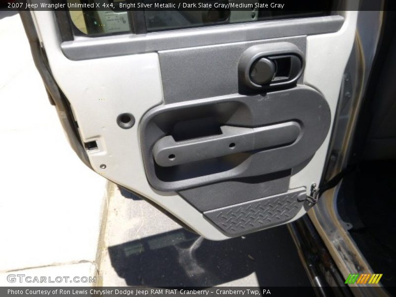 Bright Silver Metallic / Dark Slate Gray/Medium Slate Gray 2007 Jeep Wrangler Unlimited X 4x4