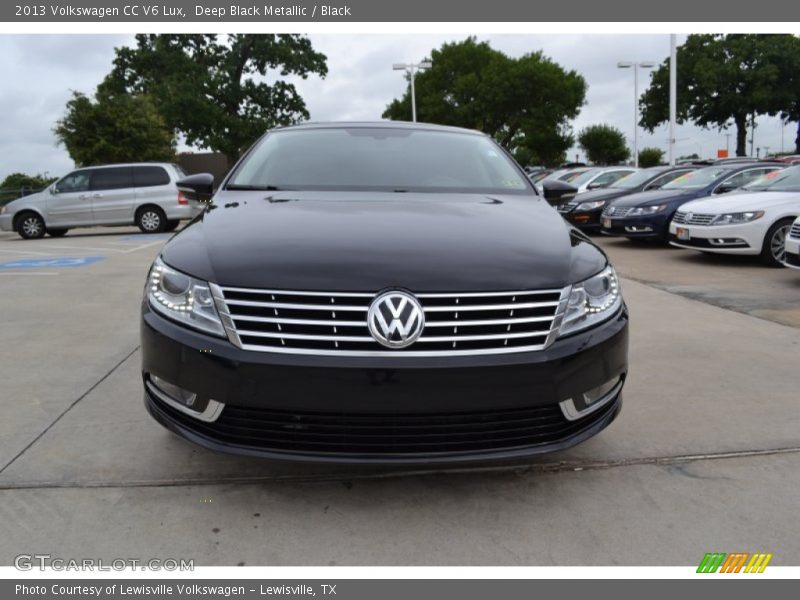 Deep Black Metallic / Black 2013 Volkswagen CC V6 Lux