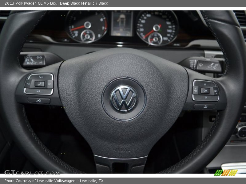 Deep Black Metallic / Black 2013 Volkswagen CC V6 Lux