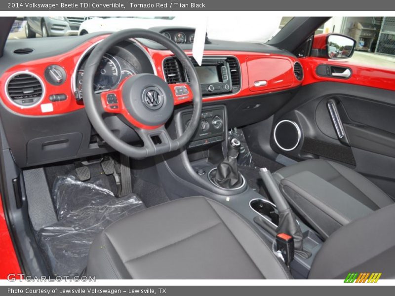 Titan Black Interior - 2014 Beetle TDI Convertible 