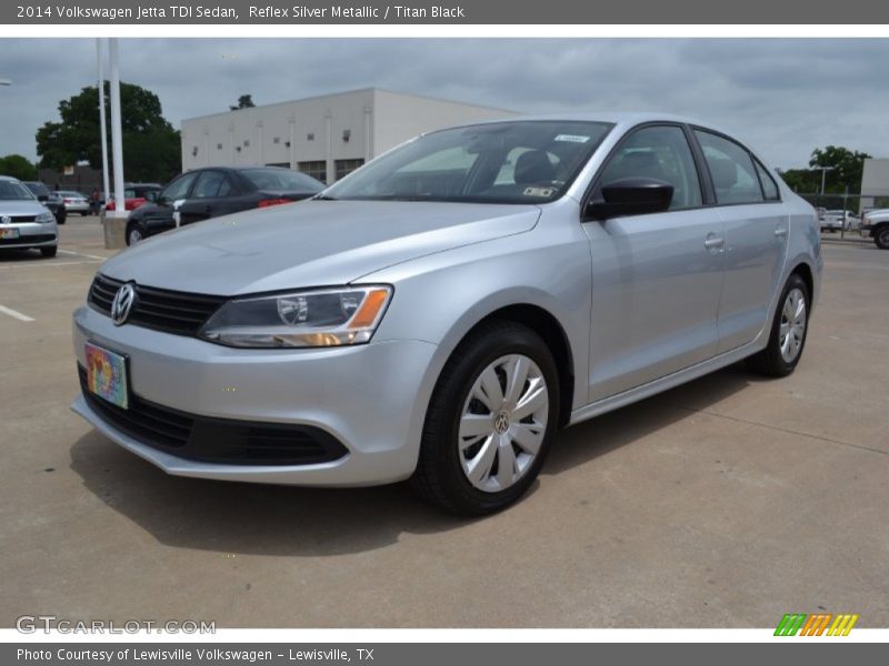 Reflex Silver Metallic / Titan Black 2014 Volkswagen Jetta TDI Sedan