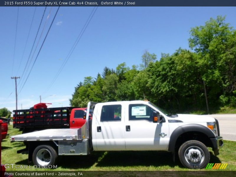 Oxford White / Steel 2015 Ford F550 Super Duty XL Crew Cab 4x4 Chassis