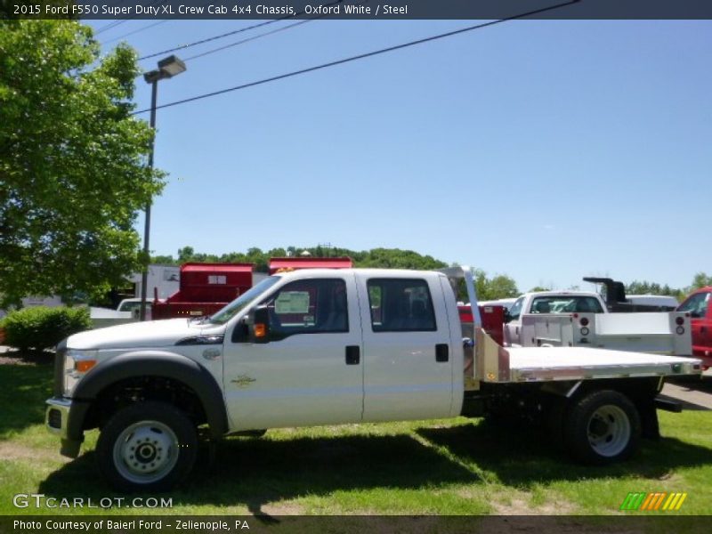 Oxford White / Steel 2015 Ford F550 Super Duty XL Crew Cab 4x4 Chassis
