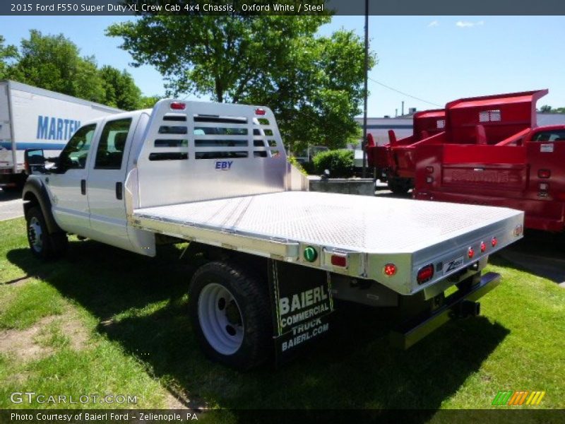 Oxford White / Steel 2015 Ford F550 Super Duty XL Crew Cab 4x4 Chassis
