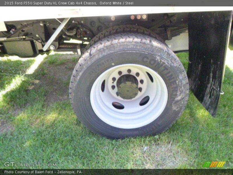 Oxford White / Steel 2015 Ford F550 Super Duty XL Crew Cab 4x4 Chassis