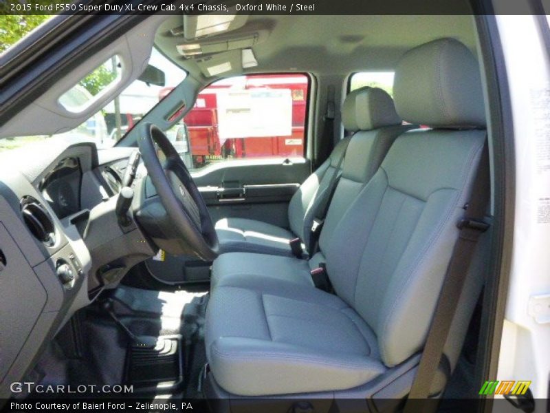 Oxford White / Steel 2015 Ford F550 Super Duty XL Crew Cab 4x4 Chassis
