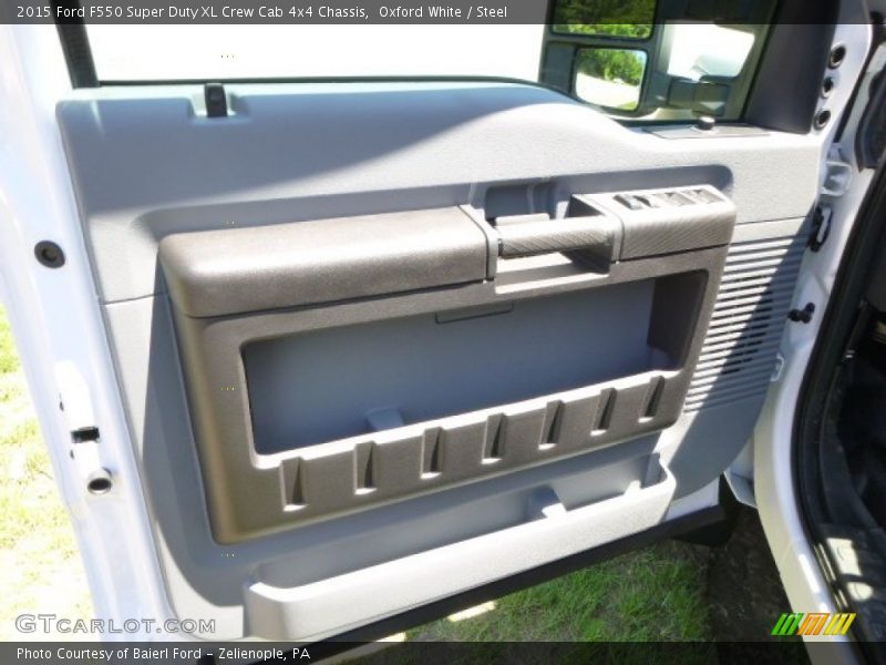 Oxford White / Steel 2015 Ford F550 Super Duty XL Crew Cab 4x4 Chassis