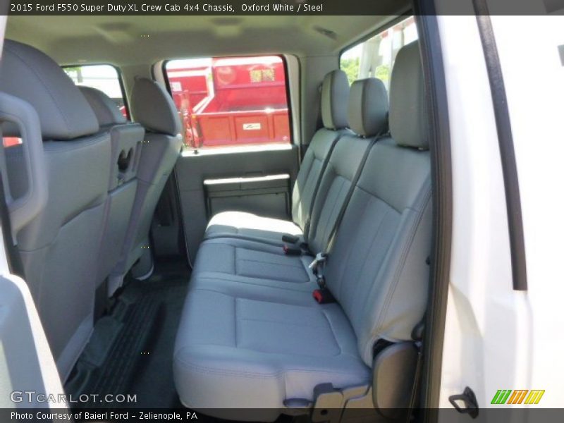 Oxford White / Steel 2015 Ford F550 Super Duty XL Crew Cab 4x4 Chassis