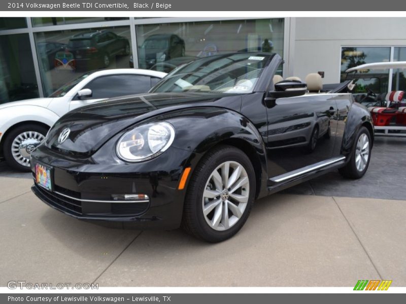 Black / Beige 2014 Volkswagen Beetle TDI Convertible