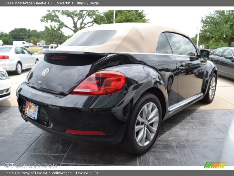 Black / Beige 2014 Volkswagen Beetle TDI Convertible
