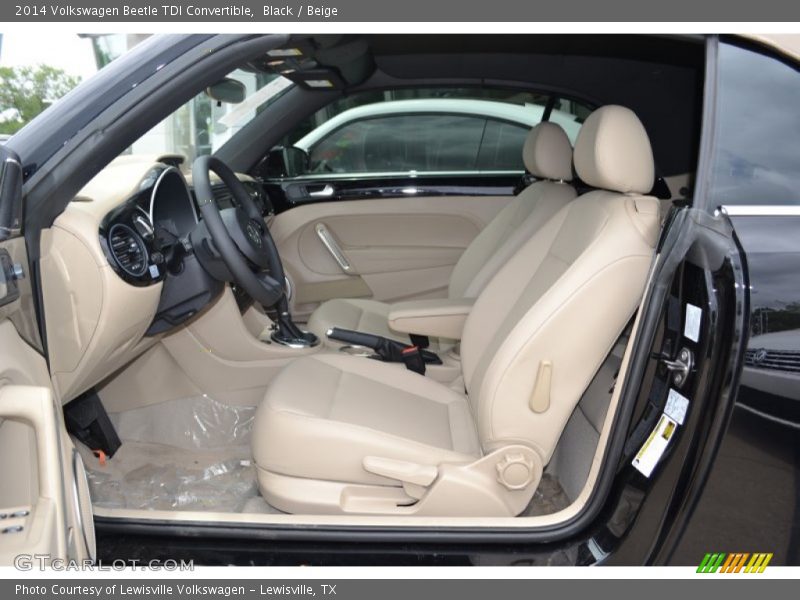 Black / Beige 2014 Volkswagen Beetle TDI Convertible