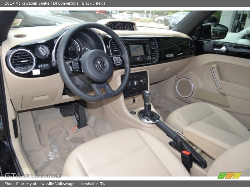 Black / Beige 2014 Volkswagen Beetle TDI Convertible