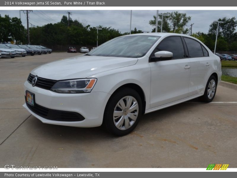 Pure White / Titan Black 2014 Volkswagen Jetta SE Sedan
