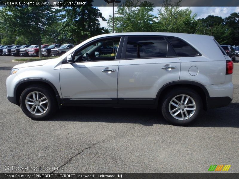 Bright Silver / Black 2014 Kia Sorento LX AWD