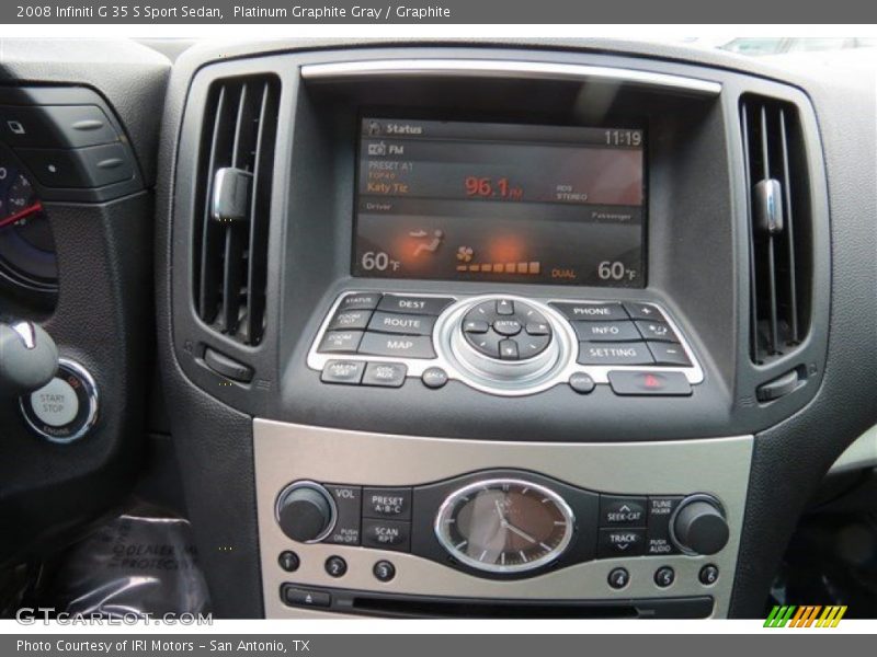 Platinum Graphite Gray / Graphite 2008 Infiniti G 35 S Sport Sedan