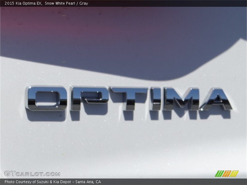 Snow White Pearl / Gray 2015 Kia Optima EX