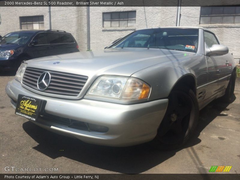 Brilliant Silver Metallic / Ash 2000 Mercedes-Benz SL 500 Roadster