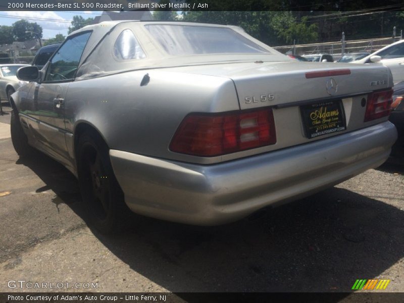 Brilliant Silver Metallic / Ash 2000 Mercedes-Benz SL 500 Roadster