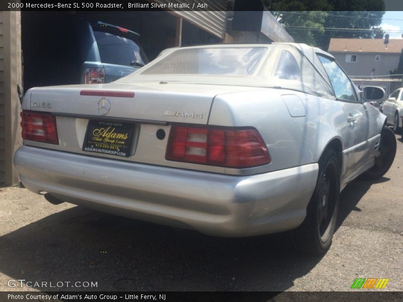 Brilliant Silver Metallic / Ash 2000 Mercedes-Benz SL 500 Roadster