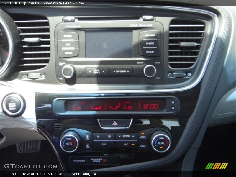 Snow White Pearl / Gray 2015 Kia Optima EX