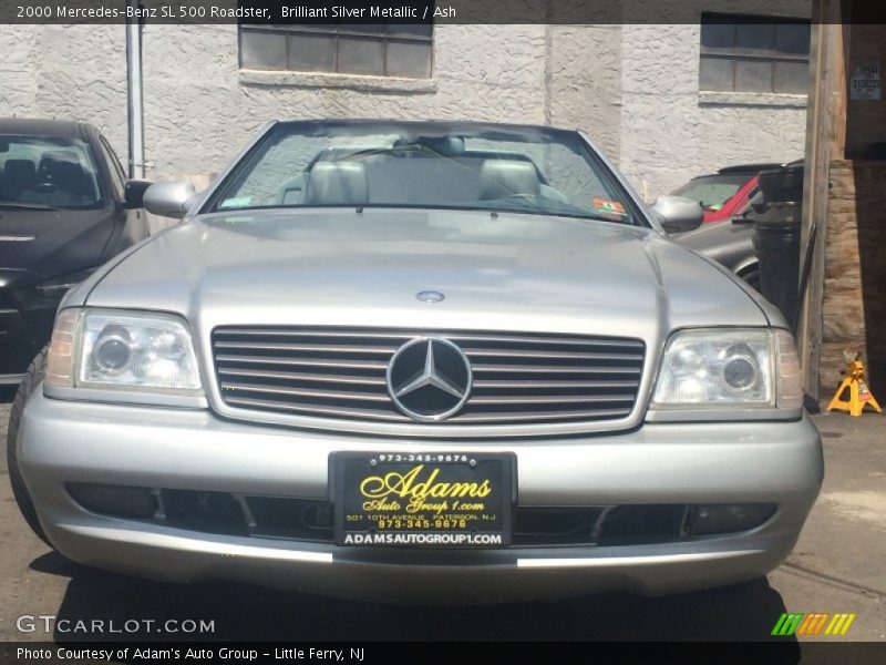 Brilliant Silver Metallic / Ash 2000 Mercedes-Benz SL 500 Roadster