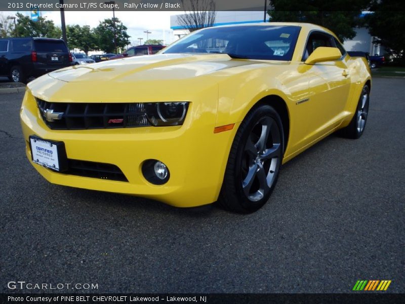 Rally Yellow / Black 2013 Chevrolet Camaro LT/RS Coupe