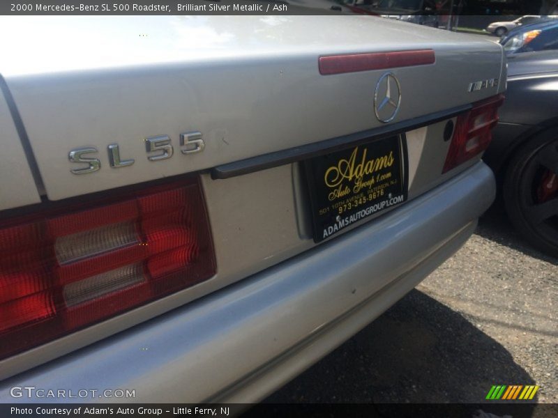 Brilliant Silver Metallic / Ash 2000 Mercedes-Benz SL 500 Roadster