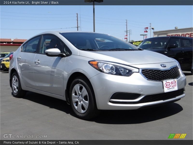 Bright Silver / Black 2014 Kia Forte LX