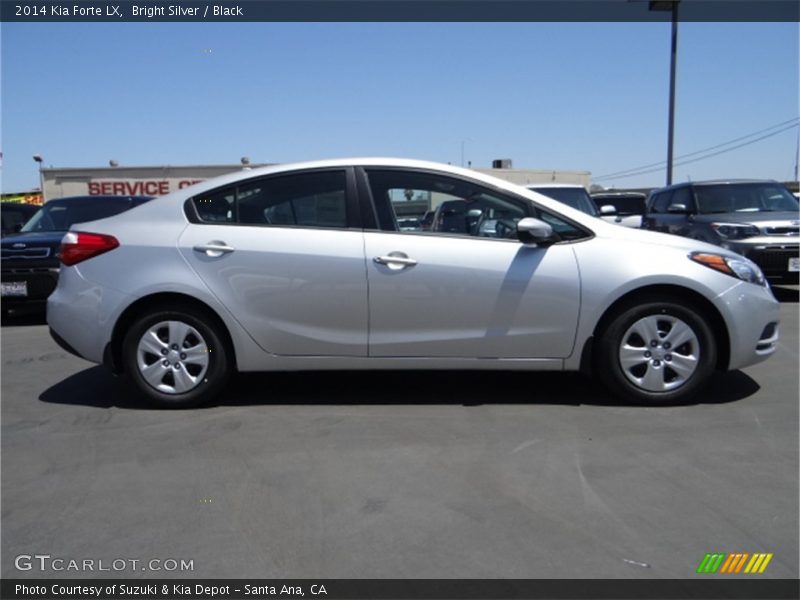 Bright Silver / Black 2014 Kia Forte LX