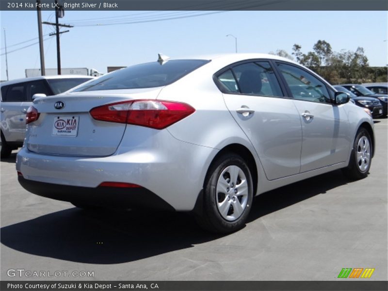 Bright Silver / Black 2014 Kia Forte LX