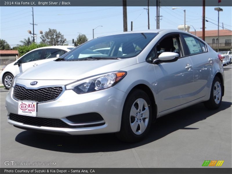 Bright Silver / Black 2014 Kia Forte LX